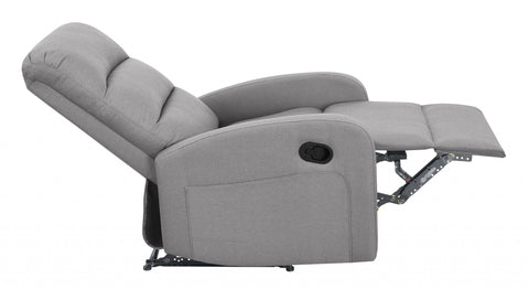 Image of HomeRoots Relaxing Dawn Gray Recliner Chair 379980