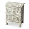 HomeRoots Vivienne Grey Bone Inlay Accent Chest 389723