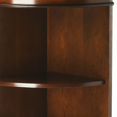 Image of HomeRoots Traditional Cherry Corner Cabinet 389731