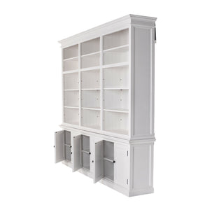 HomeRoots 71" White Solid Wood Frame Dining Hutch With Multiple Shelves And Three Drawers 397128