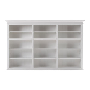 HomeRoots 71" White Solid Wood Frame Dining Hutch With Multiple Shelves And Three Drawers 397128