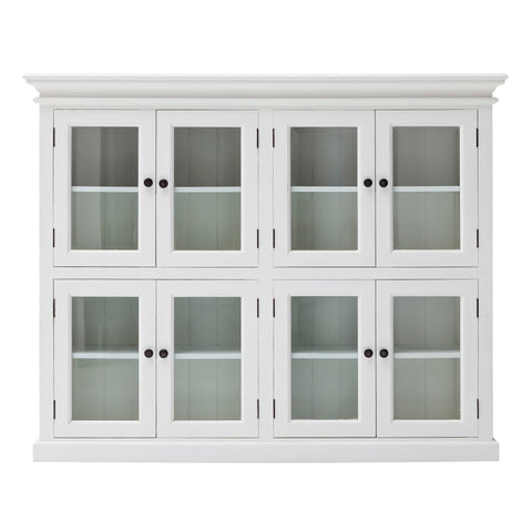 Image of HomeRoots Classic White Two Level Mega Storage Cabinet 397841