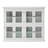 HomeRoots Classic White Two Level Mega Storage Cabinet 397841