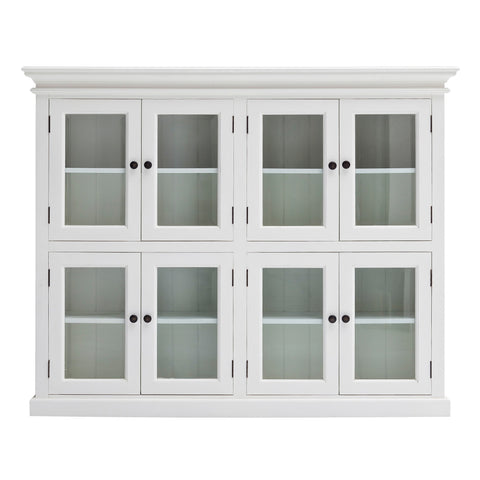 Image of HomeRoots Classic White Two Level Mega Storage Cabinet 397841