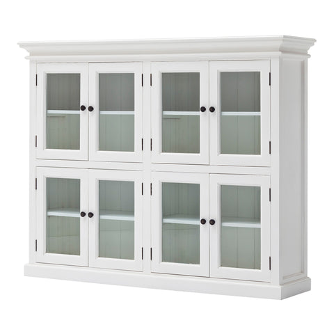 Image of HomeRoots Classic White Two Level Mega Storage Cabinet 397841