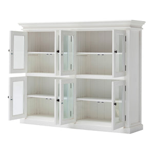 HomeRoots Classic White Two Level Mega Storage Cabinet 397841