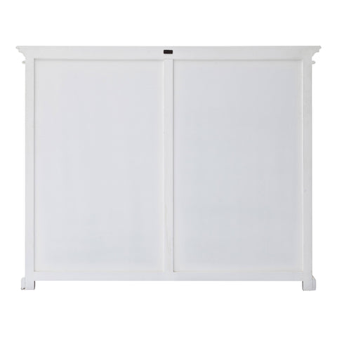 Image of HomeRoots Classic White Two Level Mega Storage Cabinet 397841