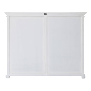 HomeRoots Classic White Two Level Mega Storage Cabinet 397841