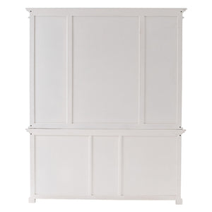 HomeRoots 71" White Dining Hutch With Twelve Shelves And Three Drawers 397842