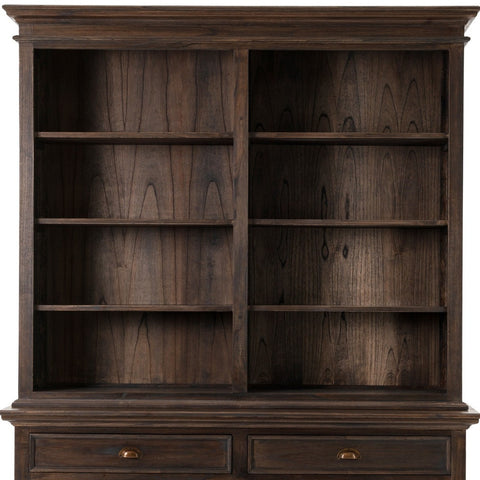 Image of HomeRoots Classic Black Wash Display Hutch 397843