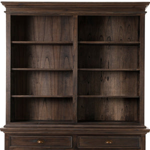 HomeRoots Classic Black Wash Display Hutch 397843