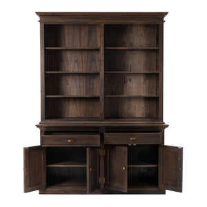 HomeRoots Classic Black Wash Display Hutch 397843