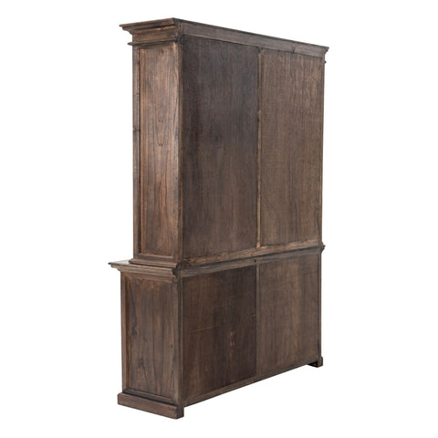 Image of HomeRoots Classic Black Wash Display Hutch 397843