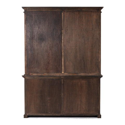 Image of HomeRoots Classic Black Wash Display Hutch 397843