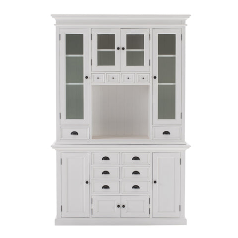 Image of HomeRoots Classic White Kitchen Hutch 397844