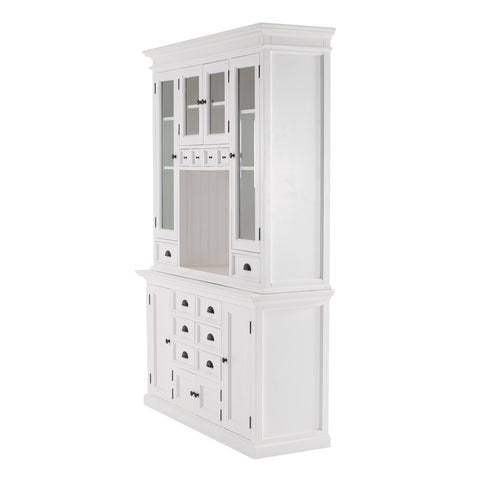 Image of HomeRoots Classic White Kitchen Hutch 397844