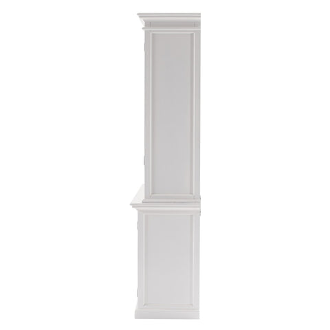 Image of HomeRoots Classic White Kitchen Hutch 397844