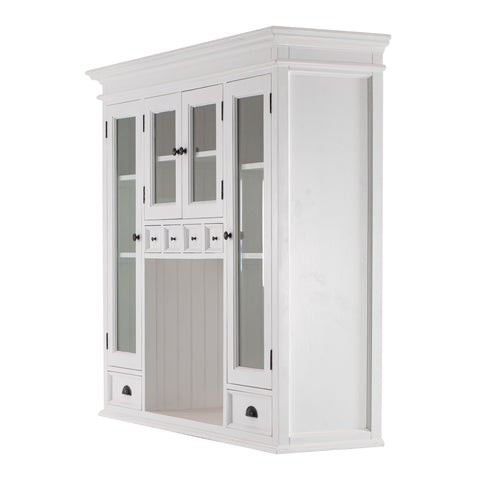 Image of HomeRoots Classic White Kitchen Hutch 397844