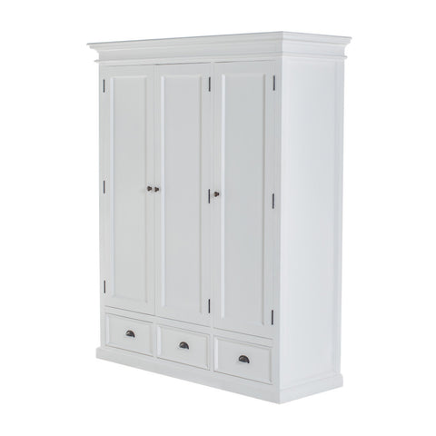 Image of HomeRoots 62" Off White Solid Wood Frame Standard Curio Cabinet With Six Shelves 523199