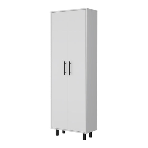 Image of HomeRoots 24" White Accent Cabinet With Five Shelves 534998