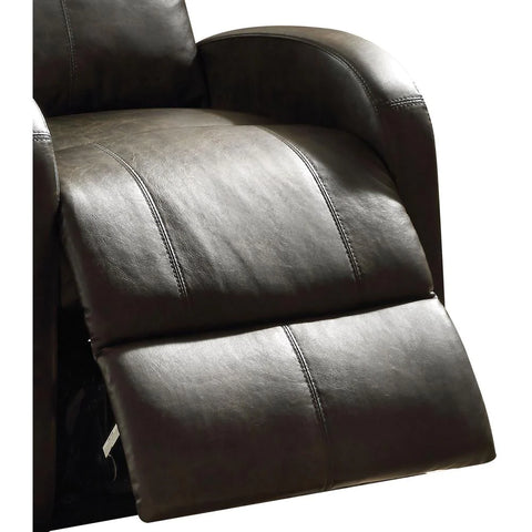 Image of Benzara Faux Leather Recliner Chair With Power Lift And Side Pocket, Dark Brown - BM154310