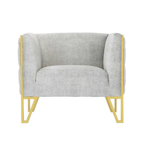 Image of Manhattan Comfort Vector and Gold Velvet Accent Chair