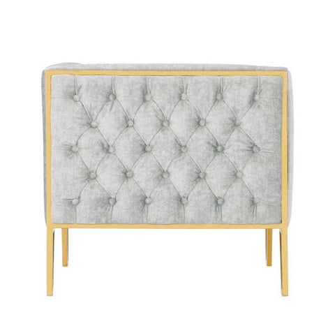 Image of Manhattan Comfort Vector and Gold Velvet Accent Chair