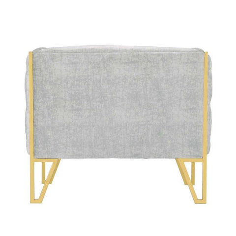 Image of Manhattan Comfort Vector and Gold Velvet Accent Chair