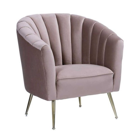 Image of Manhattan Comfort Rosemont Gold Velvet Accent Chair