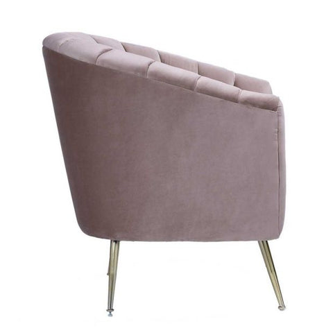 Image of Manhattan Comfort Rosemont Gold Velvet Accent Chair