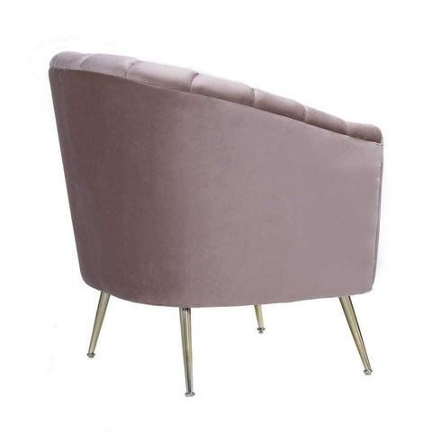 Image of Manhattan Comfort Rosemont Gold Velvet Accent Chair