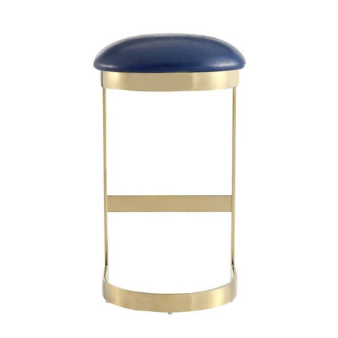 Image of Manhattan Comfort Aura 28.54 in. Polished Brass Stainless Steel Bar Stool