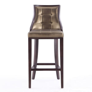 Manhattan Comfort Fifth Avenue 45 in. Walnut Beech Wood Bar Stool