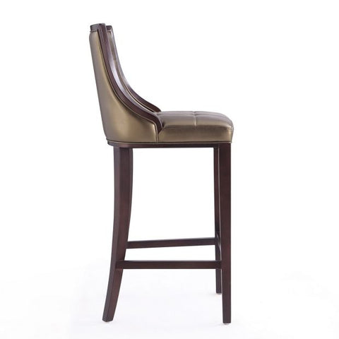 Image of Manhattan Comfort Fifth Avenue 45 in. Walnut Beech Wood Bar Stool