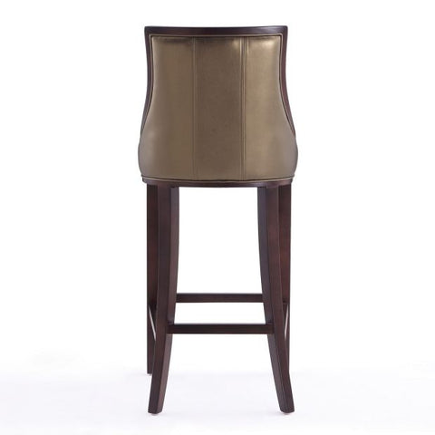 Image of Manhattan Comfort Fifth Avenue 45 in. Walnut Beech Wood Bar Stool