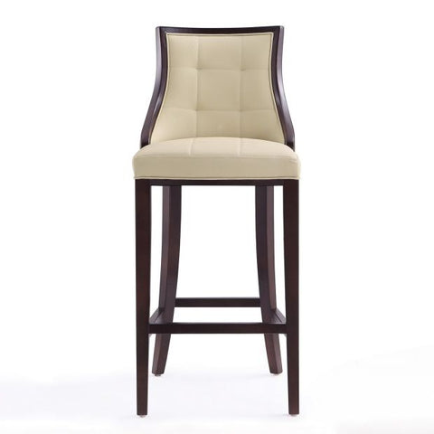 Image of Manhattan Comfort Fifth Avenue 45 in. Walnut Beech Wood Bar Stool