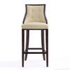 Manhattan Comfort Fifth Avenue 45 in. Walnut Beech Wood Bar Stool