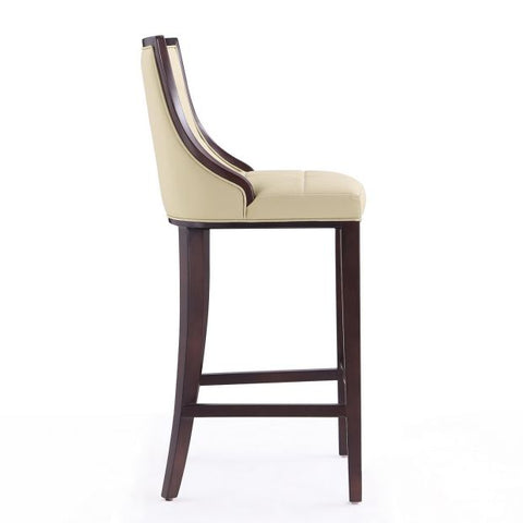 Image of Manhattan Comfort Fifth Avenue 45 in. Walnut Beech Wood Bar Stool