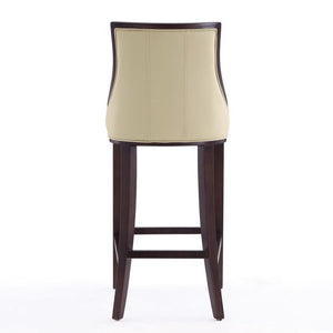 Manhattan Comfort Fifth Avenue 45 in. Walnut Beech Wood Bar Stool