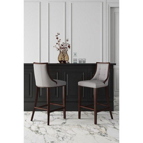 Image of Manhattan Comfort Fifth Avenue Faux Leather Barstool