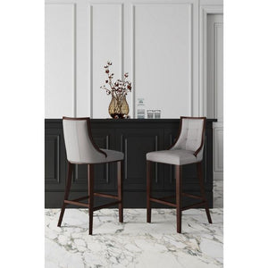 Manhattan Comfort Fifth Avenue Faux Leather Barstool