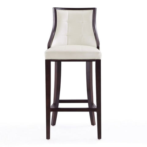 Image of Manhattan Comfort Fifth Avenue 45 in. Walnut Beech Wood Bar Stool