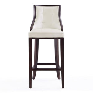 Manhattan Comfort Fifth Avenue 45 in. Walnut Beech Wood Bar Stool