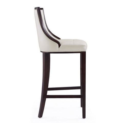 Image of Manhattan Comfort Fifth Avenue 45 in. Walnut Beech Wood Bar Stool