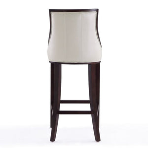 Manhattan Comfort Fifth Avenue 45 in. Walnut Beech Wood Bar Stool