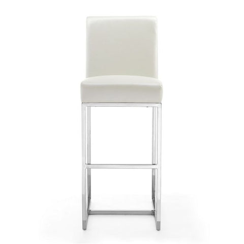 Image of Manhattan Comfort Element 42.13 in. Polished Chrome Stainless Steel Bar Stool