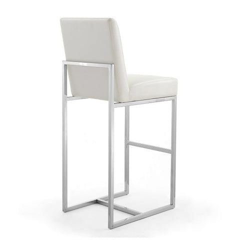 Image of Manhattan Comfort Element 42.13 in. Polished Chrome Stainless Steel Bar Stool