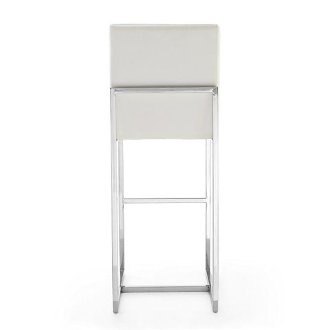 Image of Manhattan Comfort Element 42.13 in. Polished Chrome Stainless Steel Bar Stool