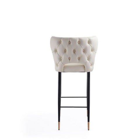 Image of Manhattan Comfort Holguin 41.34 in. Black and Gold Wooden Barstool