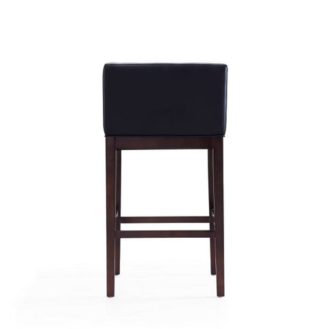 Image of Manhattan Comfort Kingsley 38 in. Dark Walnut Beech Wood Barstool